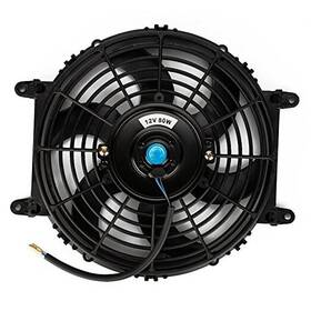 540017 540017-r1 10-inch Universal Slim Electric Radiator Cooling Fan Kit - 12v 10 Inch Black