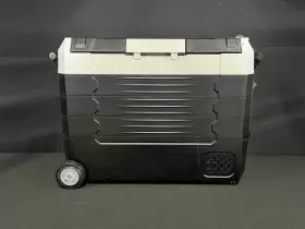 Ea55 Aaobosi Portable Car Refrigerator 59 Quart Wifi Compatible Black Used