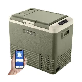 Ul-cl50-gn-wifi Aaobosi 12 Volt Car Refrigerator 53 Quart 50l Rv Portable Free