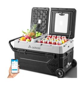 Aaobosi Ul-j42 12 Volt Car Refrigerator 45 Quart 42l Portable Fridge Freezer Elec