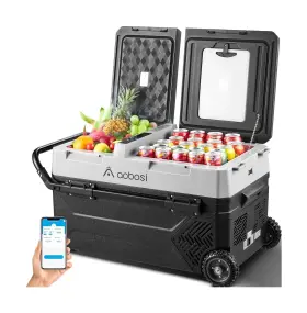 Ul-j42 Aaobosi 12 Volt Car Refrigerator 45 Quart 42l Portable Fridge Freezer Elec