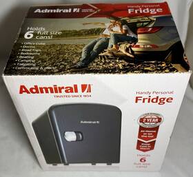 Admiral 731398510016 New Handy Personal Mini Fridge/warmer Black Ac/dc Power Ad1001