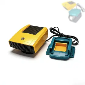 Mt-18v Aeobdai Portable Car Heater 2 In 1 Fast Heating Cooling Fan With Battery Adapter Compati