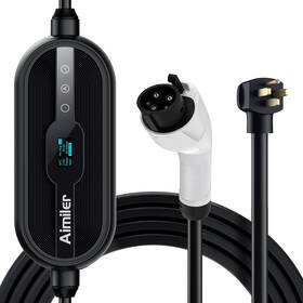 Aimiler Ecccc02 Portable Level 2 32a Fast Ev Charger For All Non-tesla Evs Wifi App 240v