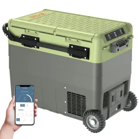 Ak-x50k Akhal-teke 12 Volt Refrigerator Portable Freezer Rechargeable 53 Quart 50l Dual Zone I