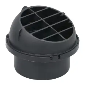 Tfk02 Aleoed 75mm Car Heater Ducting Warm Air Vent Outlet 360 Degrees Rotatable Black