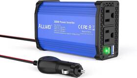 Allwei Pd27wblue 300w Car Power Inverter Dc 12v To 110v Ac Converter Plug Adapter