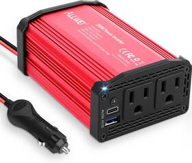 Allwei Pd27wred 300w Car Power Inverter 12v To 110v Plug In Adapter Outlet With Pd 27w