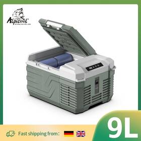 Alpicool 445055057099 Nl9 9l Portable Refrigerator 12v/24v Small Car Fridge 100v 240v Ac Elec