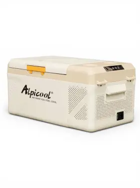 Km15 Alpicool Portable Car Refrigerator Freezer 12v/24v 17 Quart Camping Rv Truck