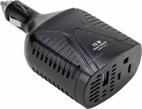 It020337c Amazon Basics 75w Car Power Inverter 12v To 110v For Vehicles Black