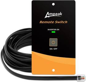 Ampeak 5841721128 Ac Power Inverter Remote On/off Switch With 20 Ft Cable Push Button