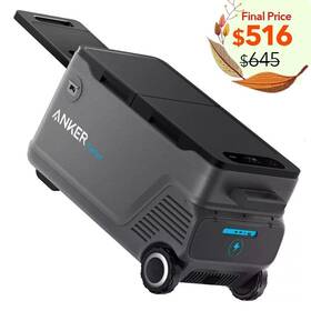 Anker 5982 Outdoor Portable Refrigerator 53l Car Cooler Powered By Ac/dc/solar