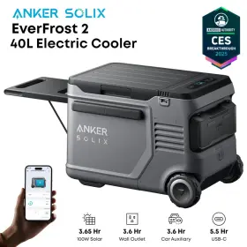 Aka17a4 Anker Solix Everfrost 2 Electric Cooler 40l 42 Quart Car Refrigerator Solar Powered