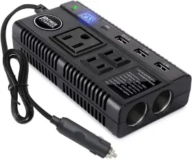 4198 Ansee Car Power Inverter 120w Dc 12v 24v To Ac 110v Charger Adapter With 3