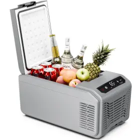 Fc5815-grey Antarctic Star Car Refrigerator 12 Volt Fridge 16 Quart Portable Freezer Compressor Elect