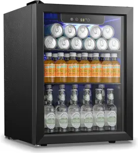 W5848h Antarctic Star Beverage Refrigerator Cooler 68 Can Mini 1.7cu.ft Black