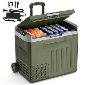 Antarctic Star Zbd-40 12 Volt Refrigerator 43qt 40l Electric Cooler Compressor Green