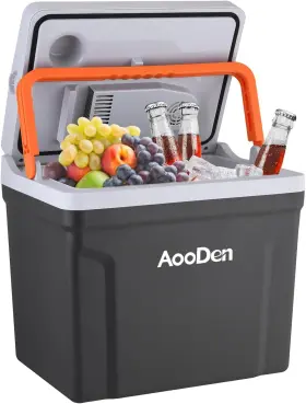 Ec-2325 Aooden Upgrade 27 Quart 25liter Electric Car Cooler And Warmer With New Removable Lid