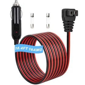 Apexscnview 768523669127 16.4 Ft Dc Power Cord Cable 12v/24v For Car Fridge Refrigerator Freezer C