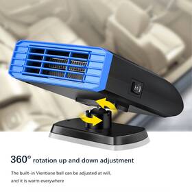 Askdottda 30455665007746 Car Heater 12v 150w Portable Electric Heating Fan Defogger Defroster Demister