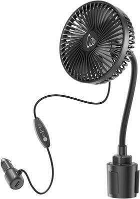 Askpulion F007c 12v Car Fan 3-speed Portable Vehicle Cooling For Front Seat Cigarette Ligh