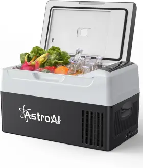 Pf22ib Astroai 12 Volt Car Refrigerator 12v Portable Freezer 23 Quart Camping Fridge C