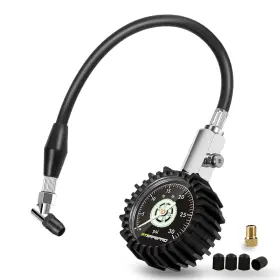 As003s-30s-1 Atsafepro Low Pressure Tire Gauge To 30psi 2.5 Inch Mechanical With Flexible Hose