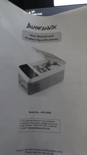 Apr-18sr Ausranvik Ausranik Model 16 Quart Mini Electric Cooler Dc/ac Pickuponly