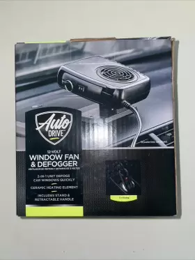 Auto Drive 941987136136 Portable 12v Car Heater Window Fan Defroster Heating Defogger Nib