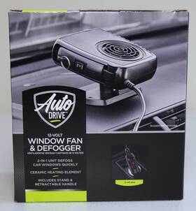 Auto Drive Ad14039 12-volt Window Fan And Defogger 2 - In 1