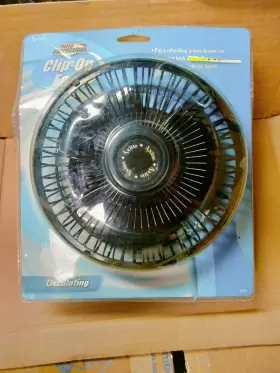 83106 Auto Expressions Brand New Expression Clip On Oscillating Fan All Vehicle Power Source