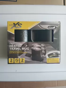Auto Xs 041498346799 12v Electric Heated Travel Mug Coffee Tea Cup Warmer 2-pack
