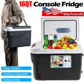 Autoxbert 1i7061486-110ebus 16 Quart 12/24/110v Centre Console Fridge Freezer Portable Travel Campingcar Cooler