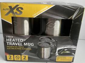Autoxs 041498346775 12v Electric Heated Travel Mug Coffee Tea Cup Warmer 2-pack - New Opbx