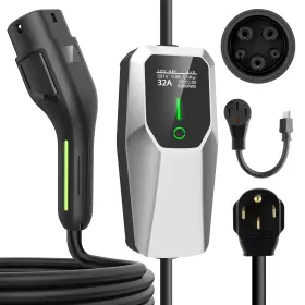 326m1s Awesafe New Portable Fast 7.6kw Level 2 32a Ev Charger For All J1772/non-tesla Evs