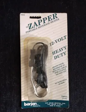 111-812 Barjan The Zapper Rare Vintage Portable Beverage Heater Heavy Duty 12v New Nos 1990s
