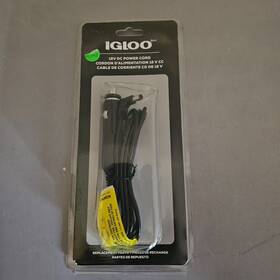 Barjan 9168 12v Power Cord Igloo Coolers- Model 9168- Black- 14093