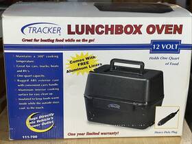 Barjan Products Tracker 111-700 1 Quart Lunchbox Portable Travel Oven Food Warmer 12v/120-144 Watts