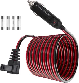 Bas-00608 Basysion 12v/24v Car Refrigerator Dc Power Cord Fridge Cooler Supply Cables Re