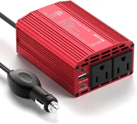 Mri3011bupd65w Bestek 300w Car Power Inverter With 65w Usb-c And Qc3.0 Ports - 12v Dc To