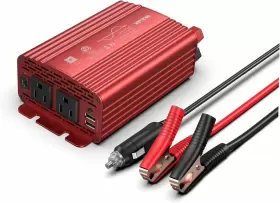 Mrz3011bu Bestek 300watt Pure Sine Wave Power Inverter - Dc 12v To Ac 110v Car Plug Red