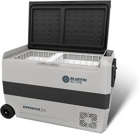 Bluefin 060990376603 Expedice 50l Portable Fridge Cooler In Metallic For Camping Tailgating