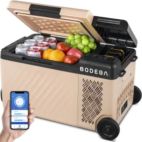 Bodega 765015213479 Bodegacooler 12 Volt Car Refrigerator App Control Fridge 20 Quart Porta