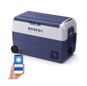 Bojt0720 Bodega T50 12v Portable 53 Quart Car Fridge Cooler With App Blue