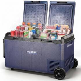 Bodega Mcd75-wh Cooler Car Refrigerator Dual Zone 79 Quart Portable Freezer 4 F To 68 1
