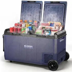 Mcd75-wh Bodega Cooler Car Refrigerator Dual Zone 79 Quart Portable Freezer 4 F To 68 1