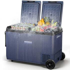 Bodega Mcd95-wh Bodegacooler 100 Quart Portable Car Refrigerator Freezer With Wheels 12v Fridge