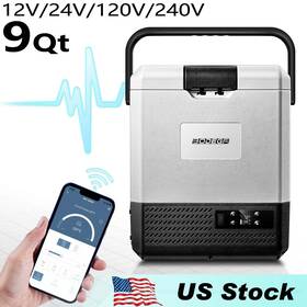 Bodega Ul-p8 12/24/100-240v Car Refrigerator Portable Rv Mini Freezer Fridge 9qt/8l Outdoor