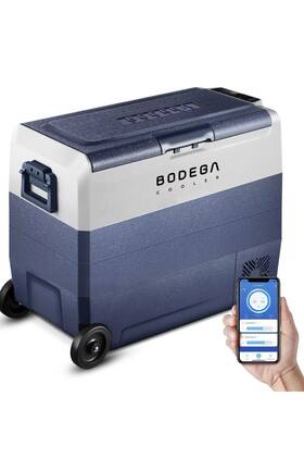 Bodega Ul-t60-wifi Bodegacooler 12 Volt Refrigerator 64 Quart Car Fridge Dual Zone Wifi App Cont